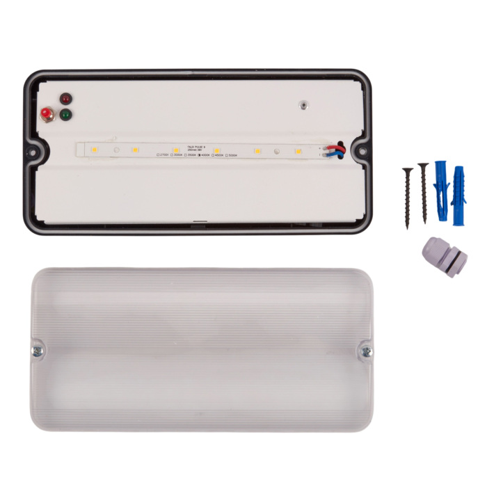 ULW-K25B 6W/4000K/EMG IP65 BLACK_