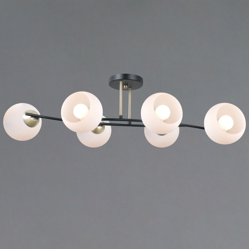 Потолочная люстра  IL0798-6CSQ-25 BK AB TRENTO ILLUMICO