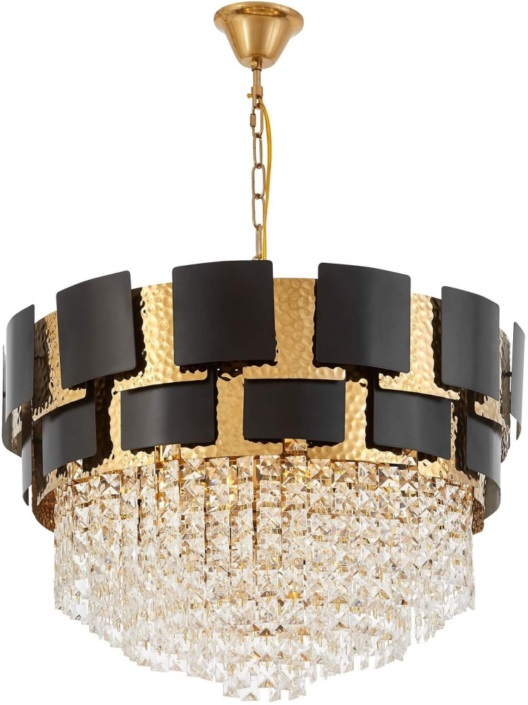 Подвесная люстра Molina LDP 7045-600 BK+GD Lumina Deco