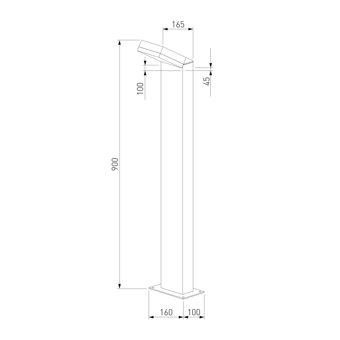 1542 TECHNO LED черный Elektrostandard