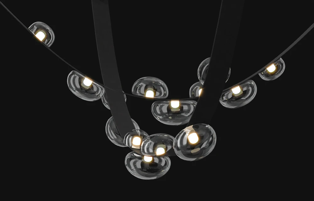 BOSQUE SP7 L3000 BLACK/TRANSPARENT Crystal Lux