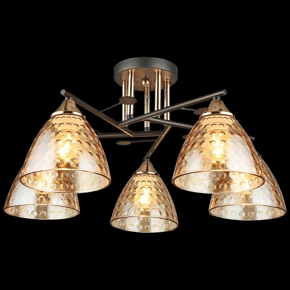 Потолочная люстра  03674-0.3-05 BK+FG Reluce