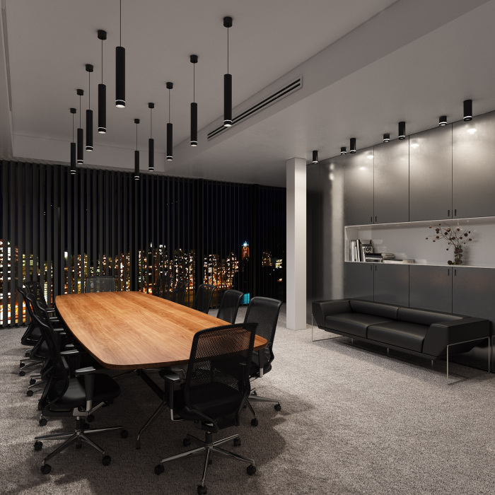 DLR023 12W 4200K черный матовый