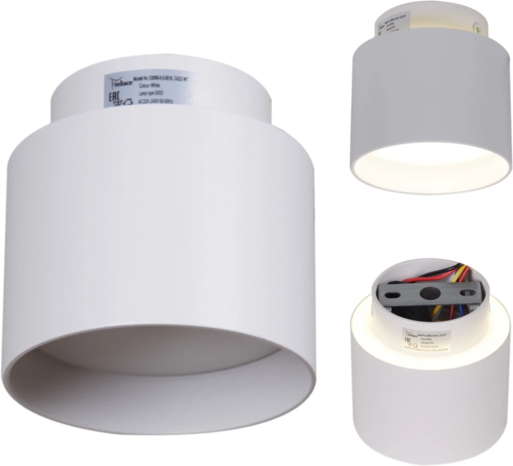 53006-9.5-001IL GX53+LED3W WT Reluce