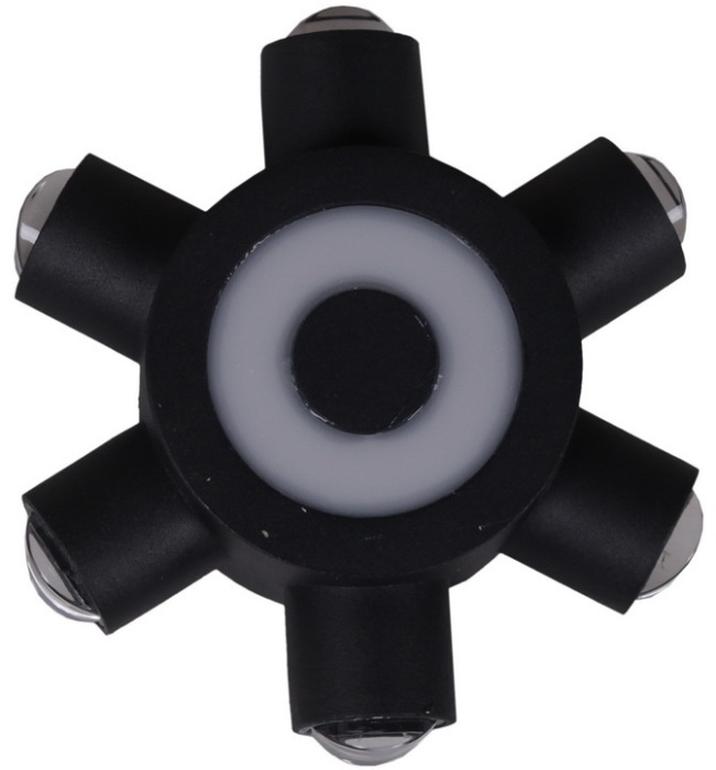 86973-9.2-007U LED2W+6*1W BK_