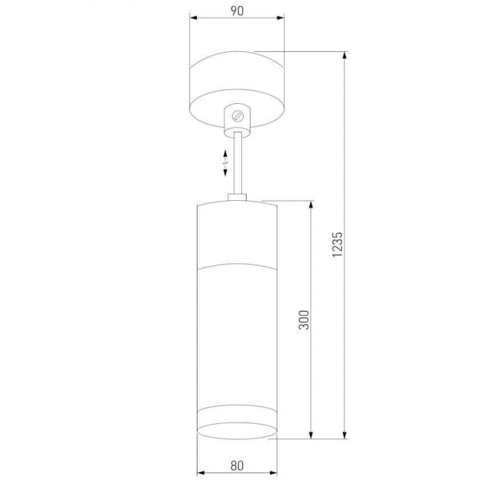 50135/1 LED хром / черный