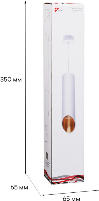 16007-0.9-001LD 300mm GU10 WT+GD