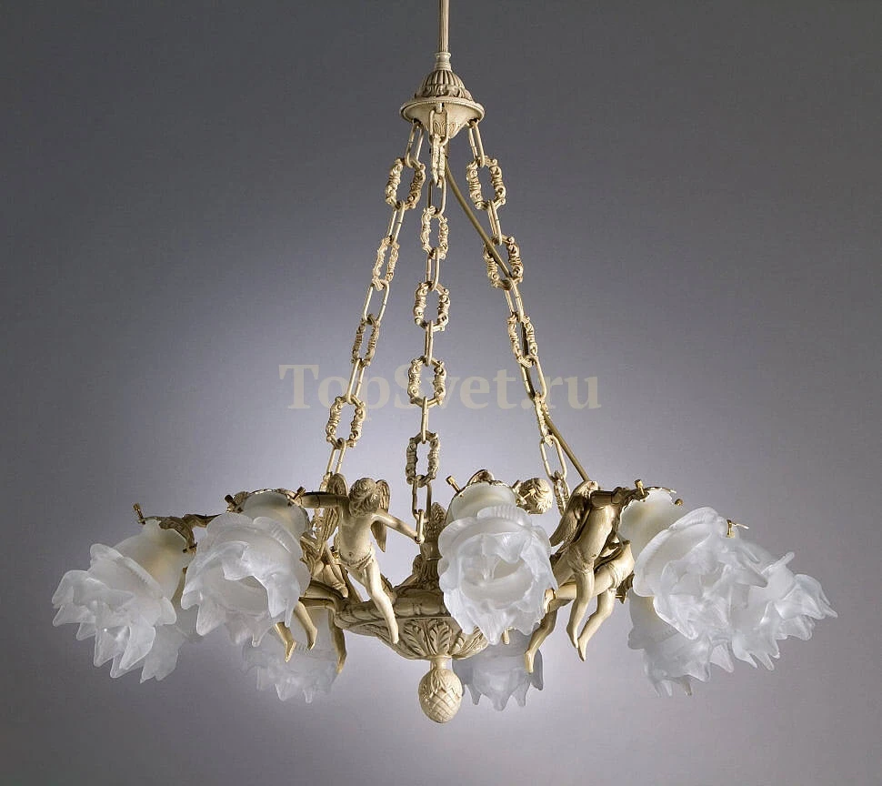 2081/6 IVORY- WHITE GLASS Nervilamp