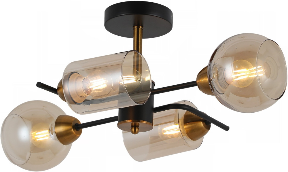 Потолочная люстра  IL8243-4COU-79 BK BR ILLUMICO