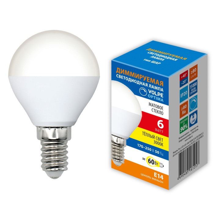 LED-G45-6W/3000K/E14/FR/DIM/SLS_