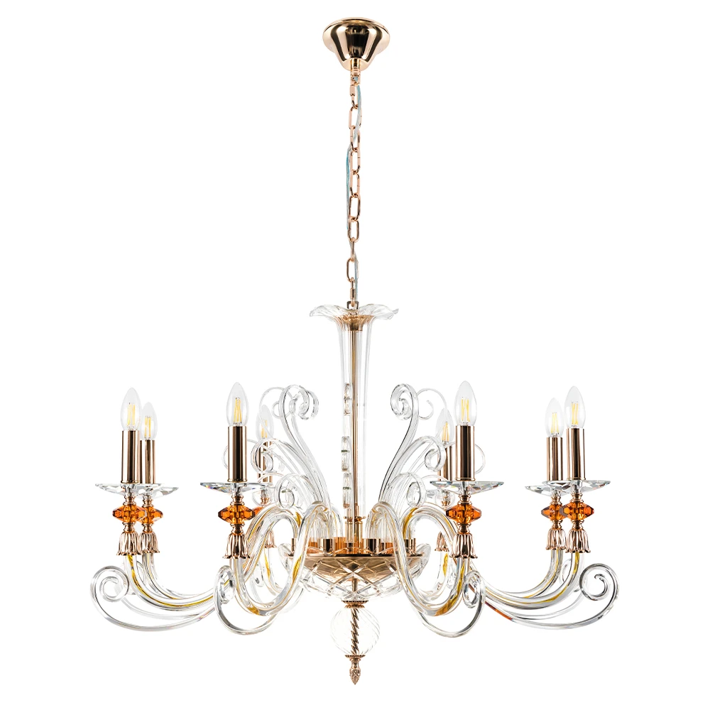 CATARINA SP8 V2 GOLD/TRANSPARENT-COGNAC Crystal Lux