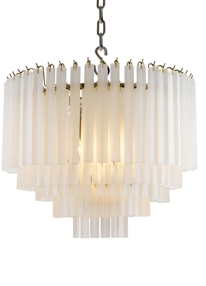 Подвесная люстра Nova/Pulsar 10626P brass/white DeLight Collection