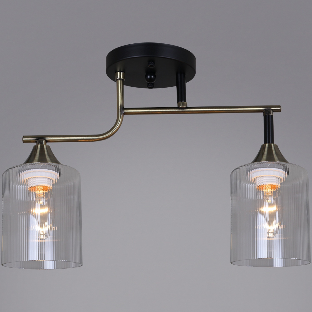 Потолочная люстра  02312-0.3-02 AB+BK Reluce