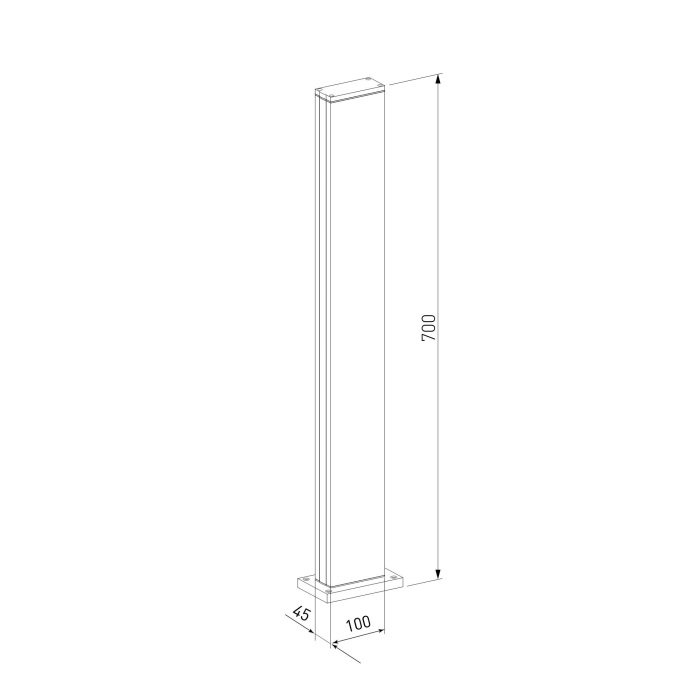 1538 TECHNO LED черный Elektrostandard