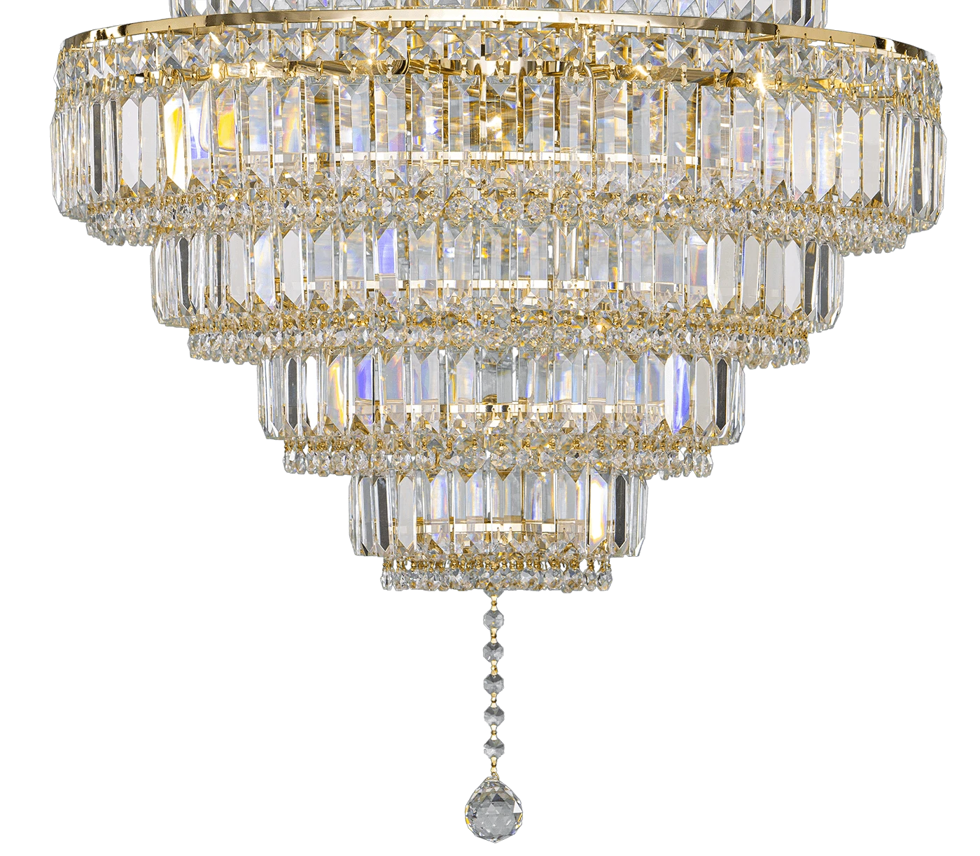 AS/2000/60/18 Gold Pendeloque Asfour Crystal