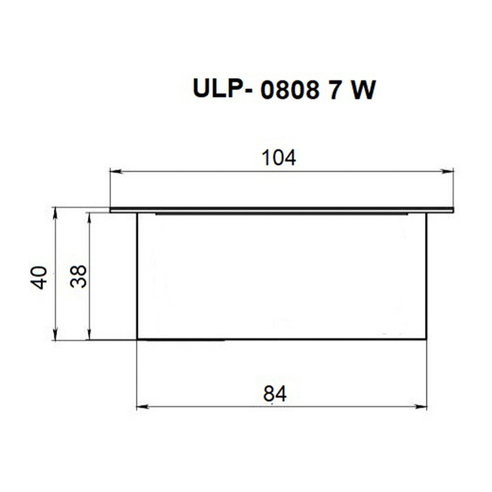 ULP-0808 7W/4000К IP40 GRILYATO OPAL WHITE_
