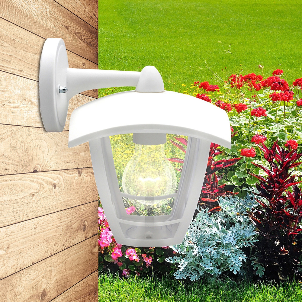 Настенный фонарь уличный  НБУ 07-40-002 «Дели 2» белый ЭРА