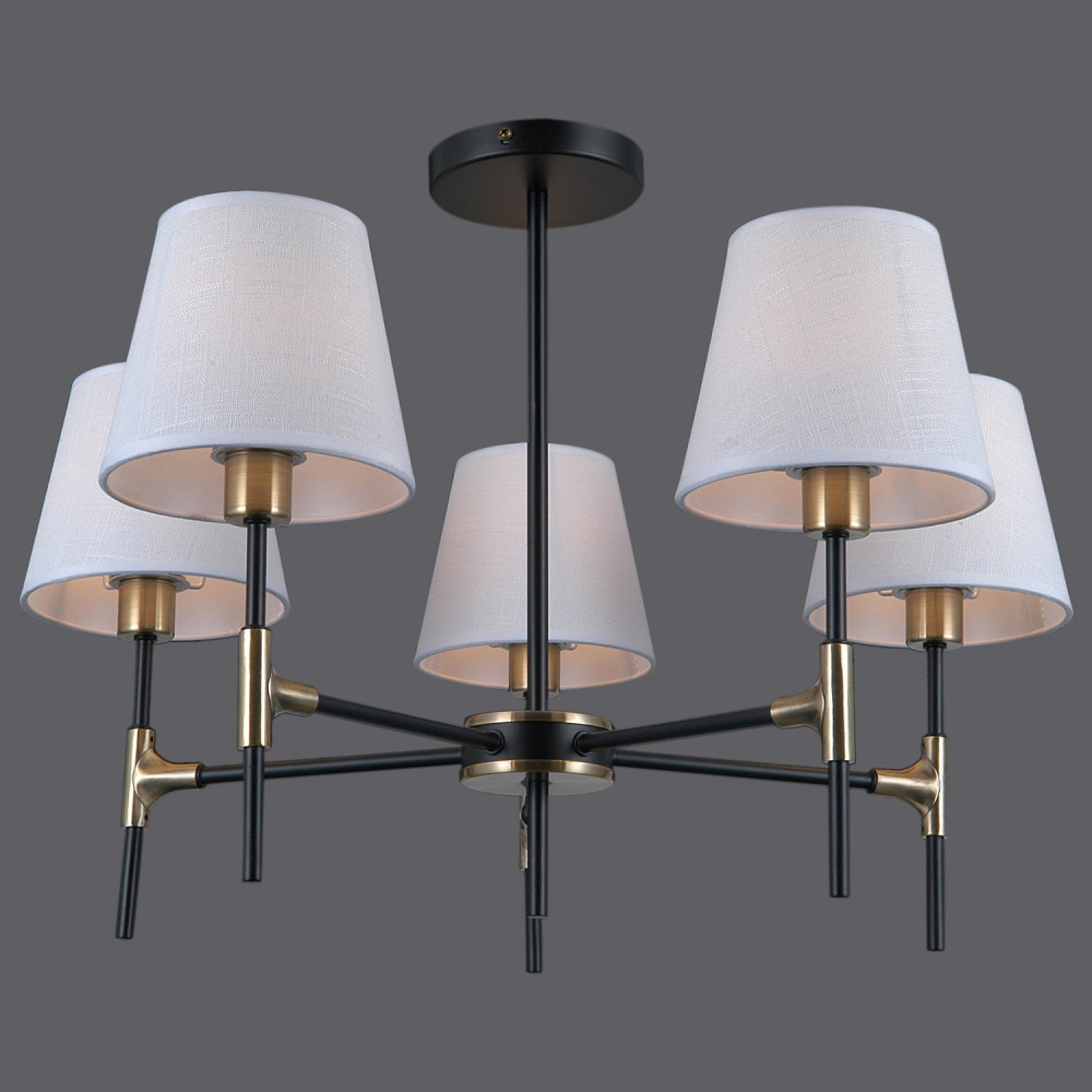 Потолочная люстра  IL0185-5CSQ-24 BK AB CASTOR ILLUMICO