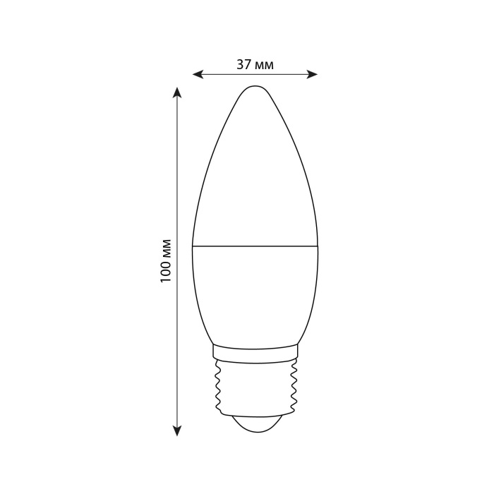 LED-C37-6W/4000K/E27/FR/DIM/SLS_