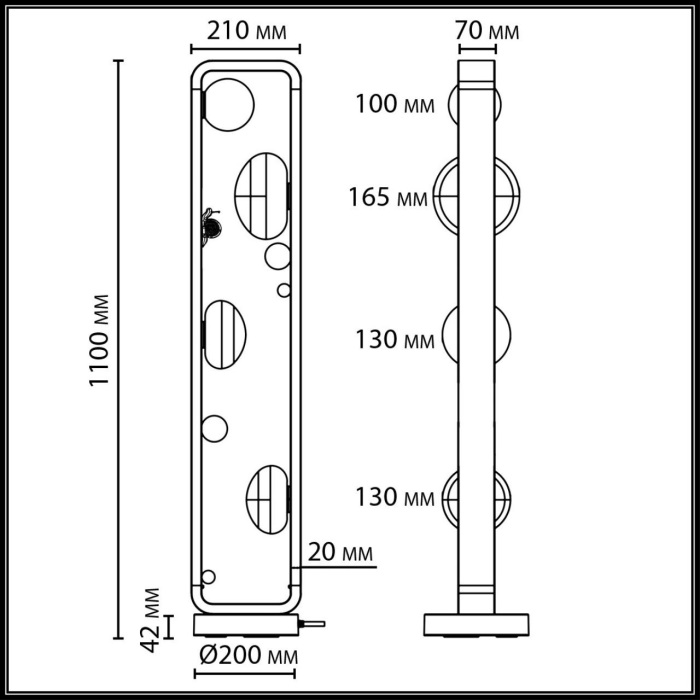5434/4FB Odeon Light