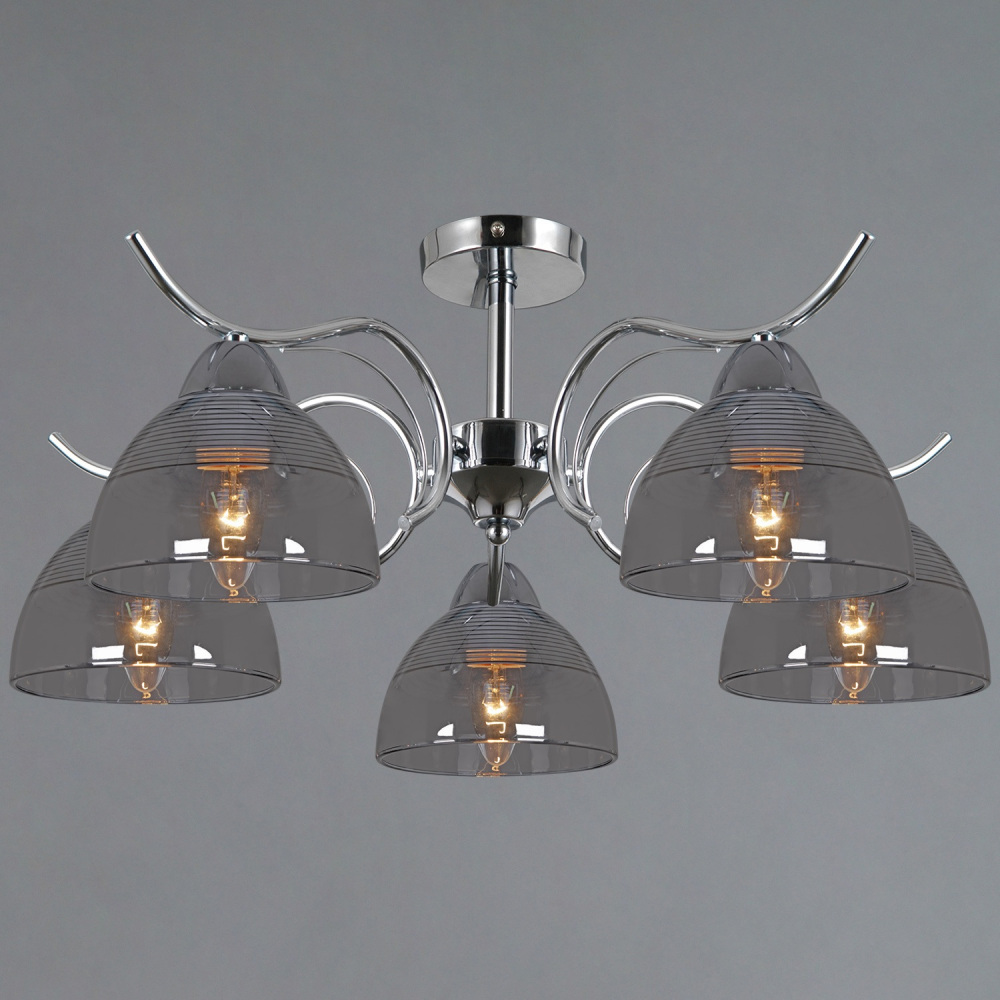 Потолочная люстра  IL0733-5ASQ-25 CR AREZZO ILLUMICO