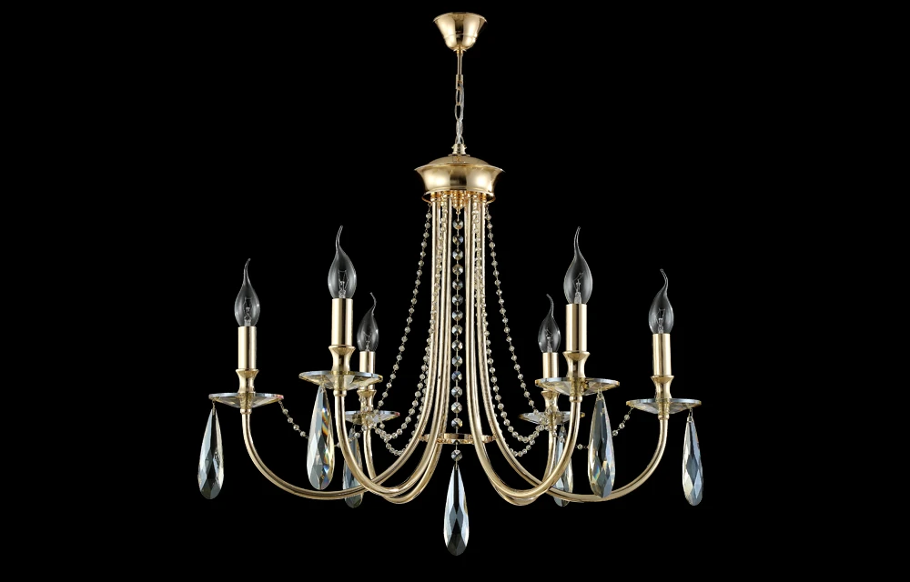 VICTORIA SP6 GOLD/AMBER Crystal Lux