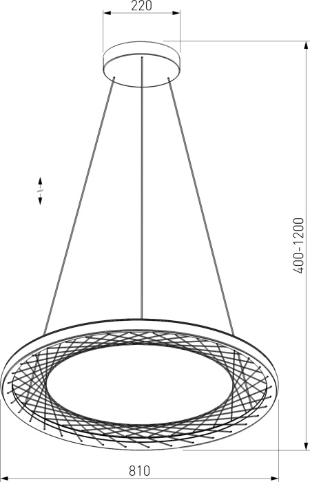 40025/1 LED серый