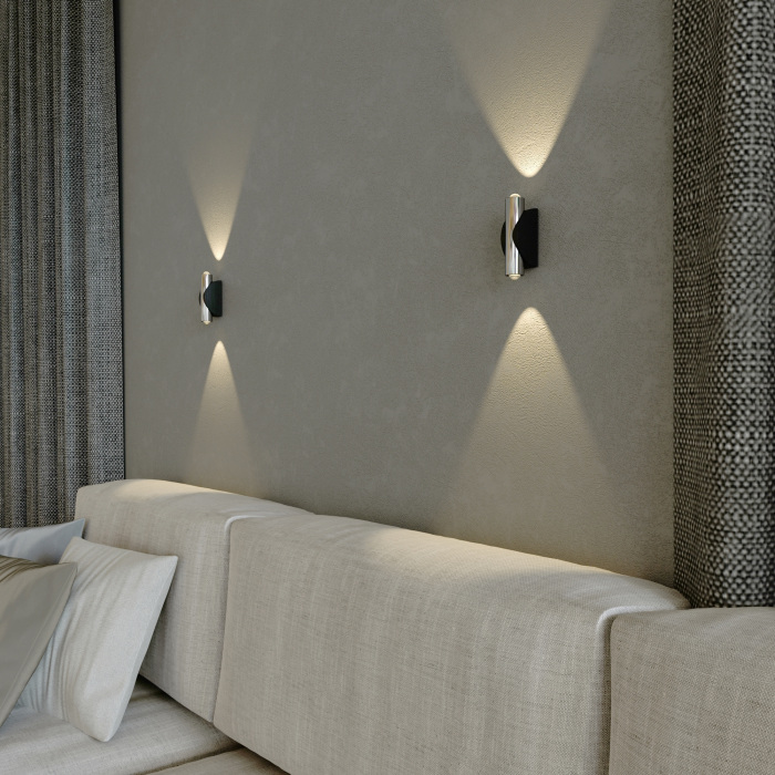 40109/LED чёрный/сталь_