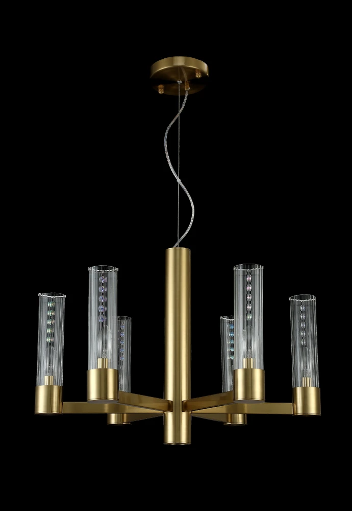 OTONO SP6+1 BRASS/TRANSPARENTE Crystal Lux