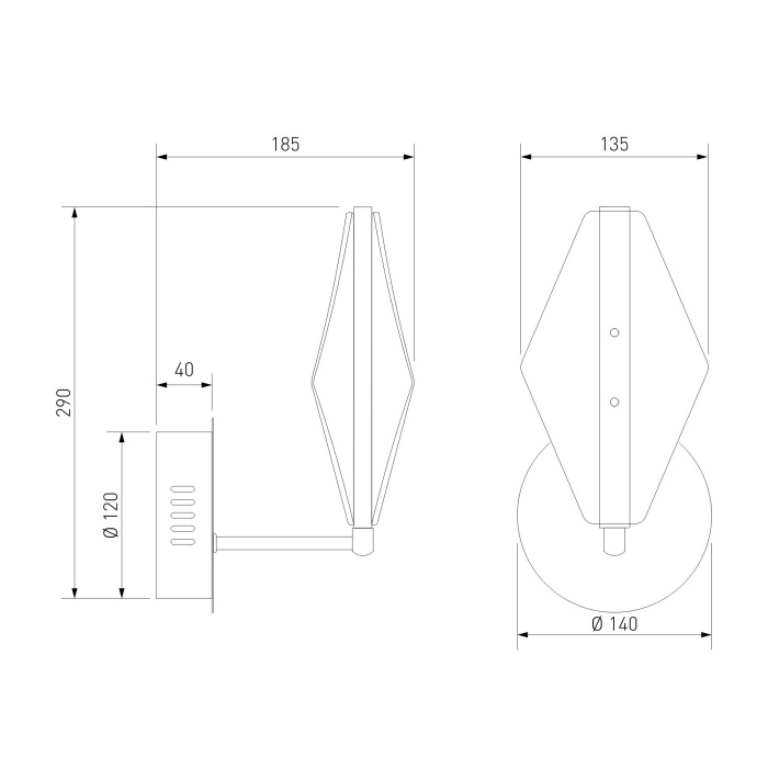 303054 LED латунь_