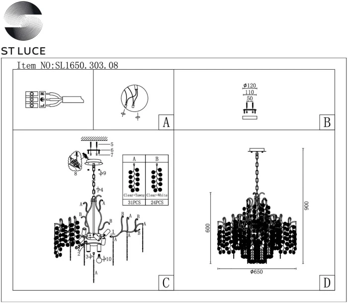 SL1650.303.08 ST Luce