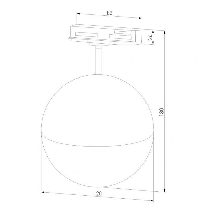 Glob GX53 Хром (MRL 1015) однофазный_