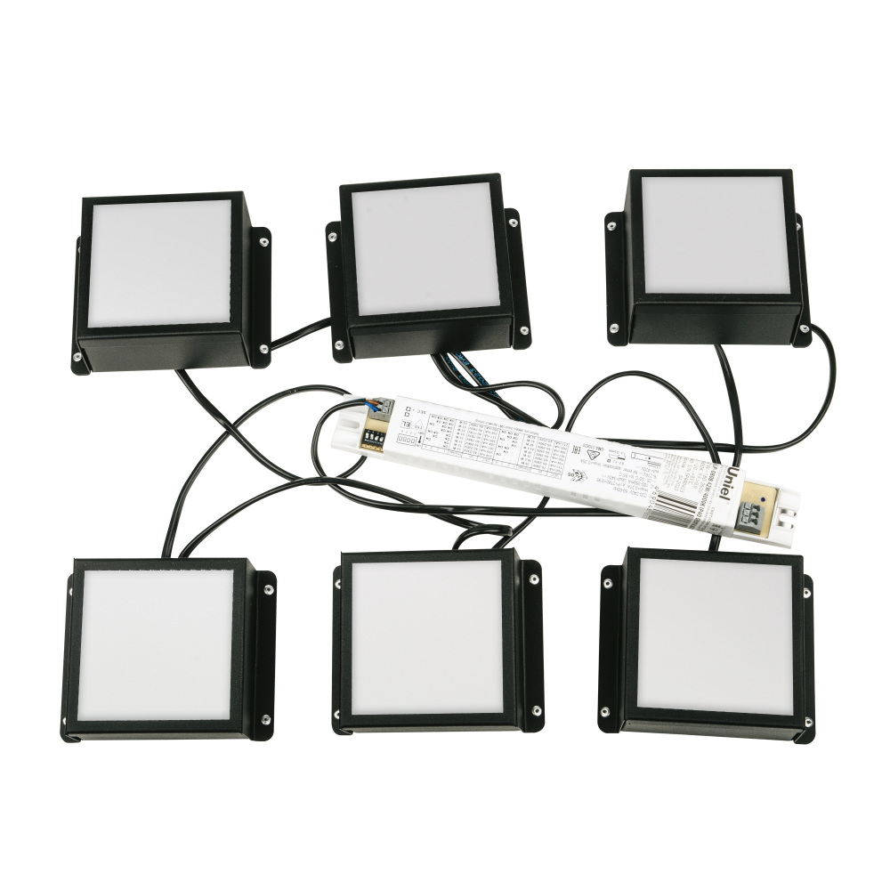 ULP-0808 42W/4000К IP40 GRILYATO OPAL BLACK KIT06_