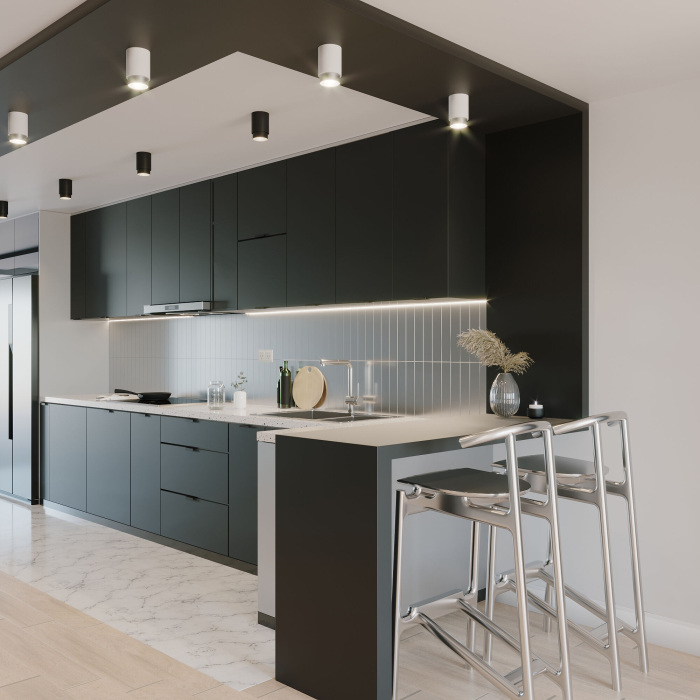 25032/LED 10W 4200K белый/серебро_