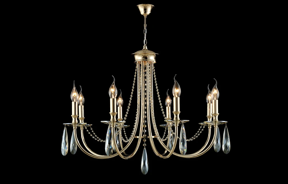 VICTORIA SP8 GOLD/AMBER Crystal Lux