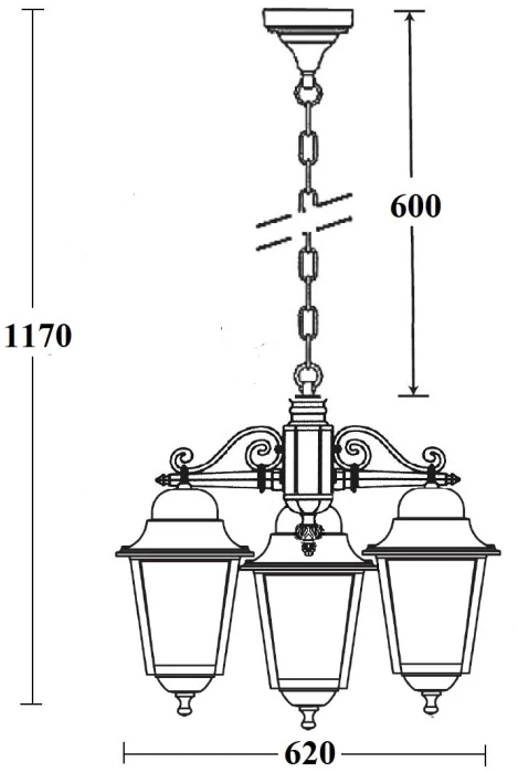 79970L/3 Bl Oasis Light