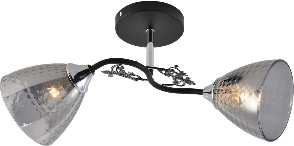 Потолочная люстра  01525-0.3-02 BK+CR Reluce