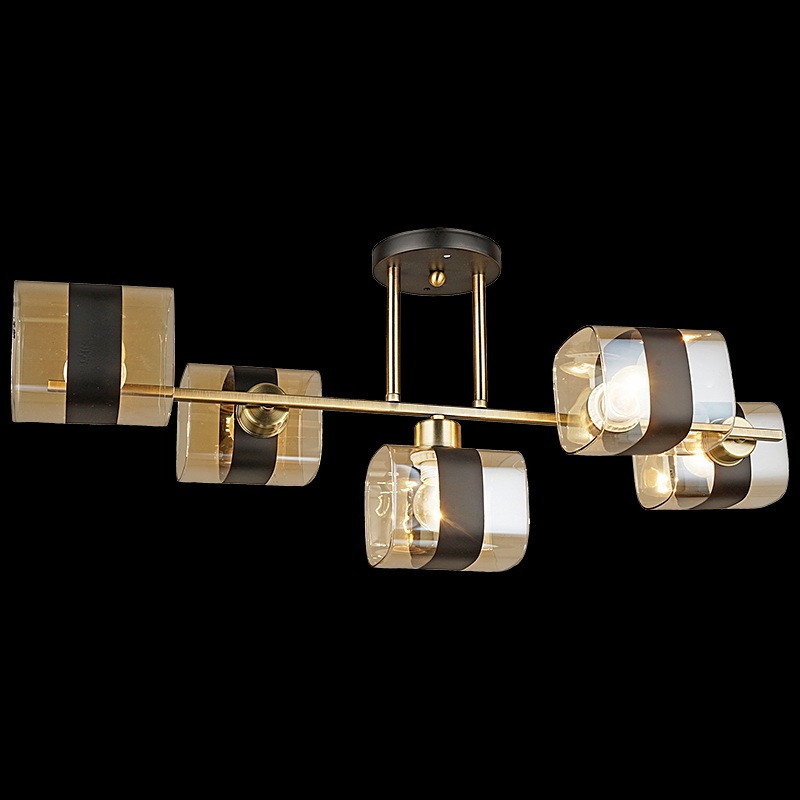 Потолочная люстра  04223-0.3-05 AB+BK Reluce