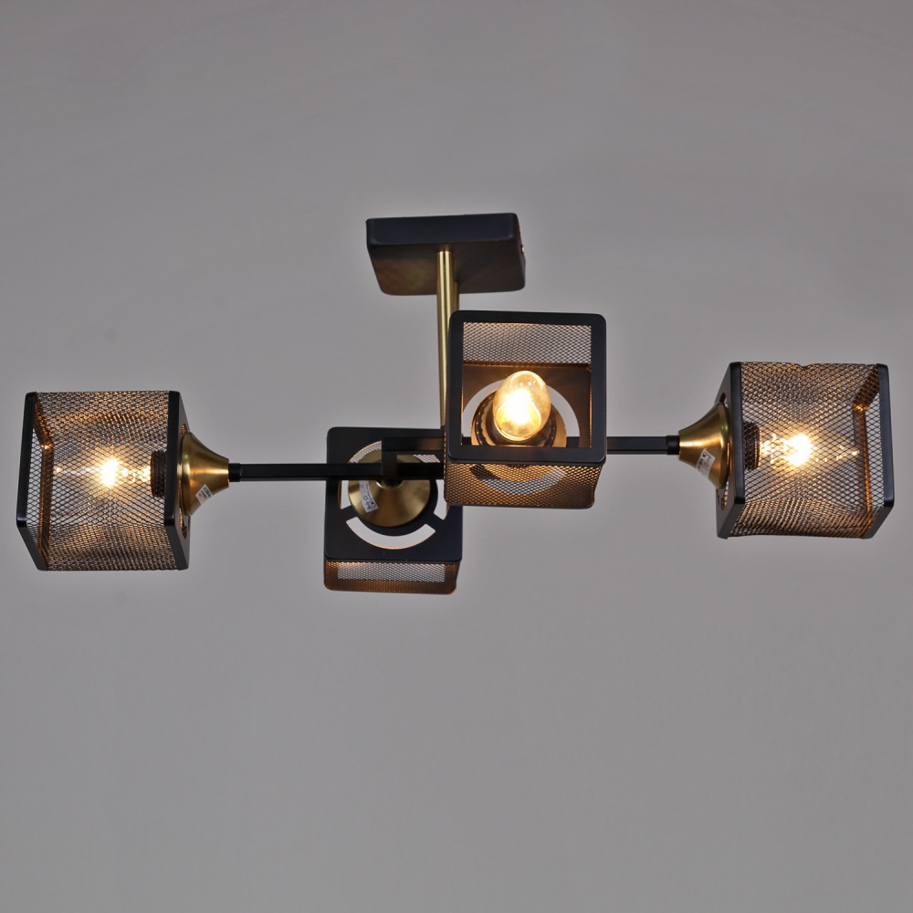 Потолочная люстра 06400-0.3-04 BK+COP Reluce