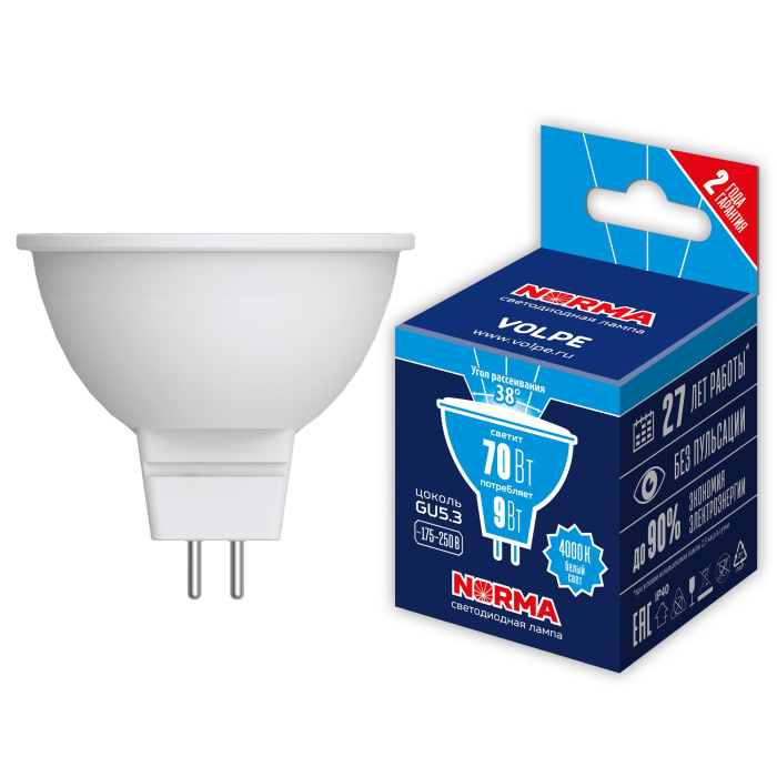 LED-JCDR-9W/4000K/GU5.3/38D/NR_