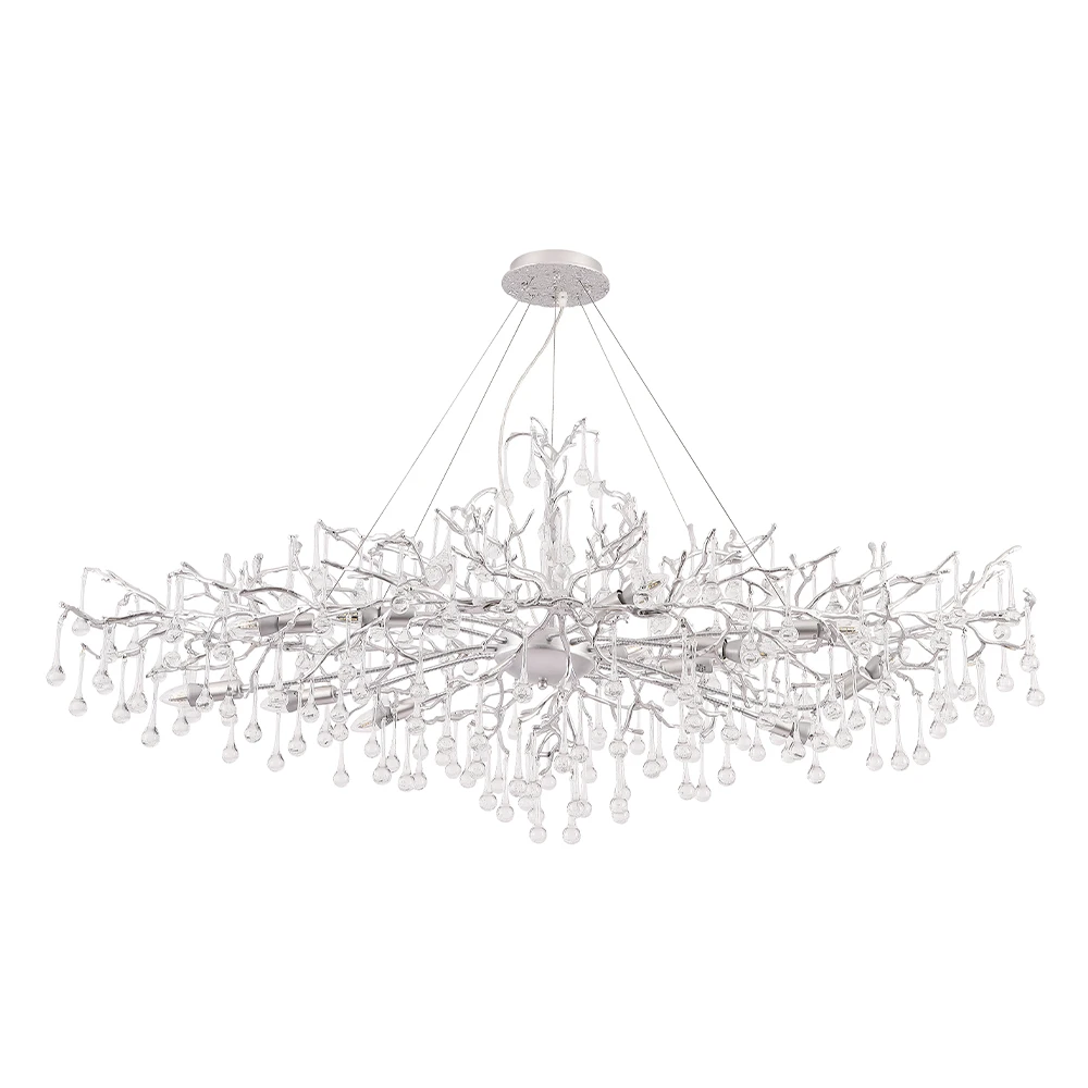 REINA V2 SP16 L1500 SILVER PATINA Crystal Lux