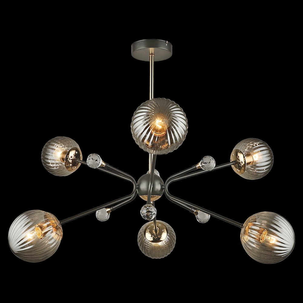 Потолочная люстра  04901-0.3-06 COFFEE+FGD Reluce