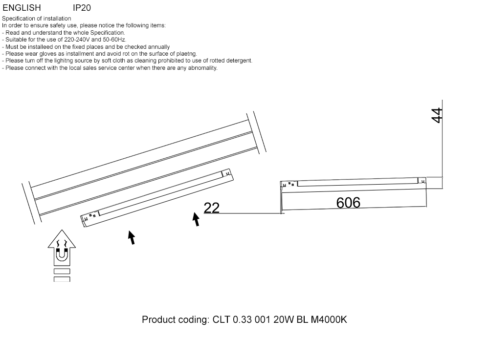 CLT 0.33 001 20W BL M4000K_