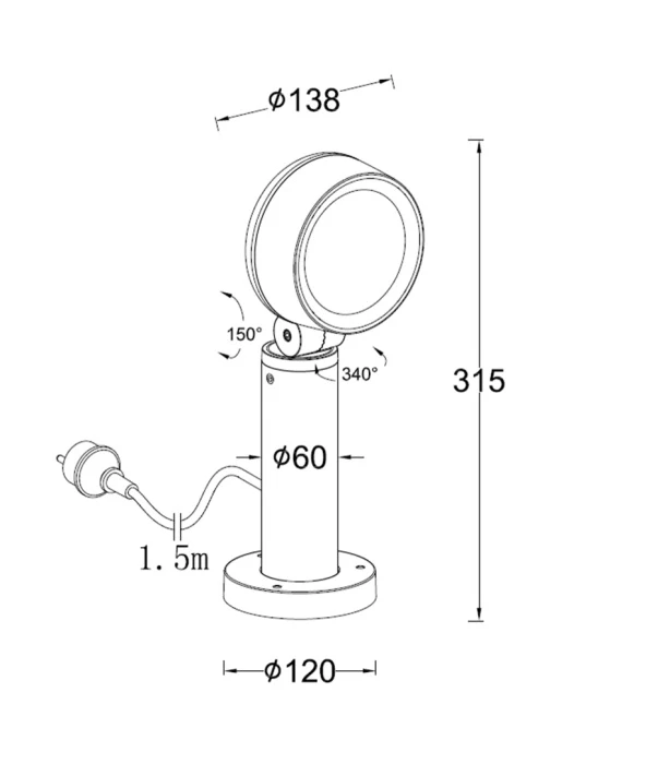 W1093 Gr Oasis Light