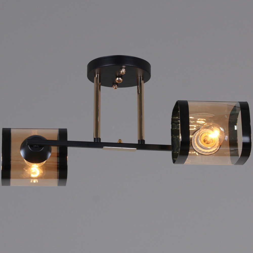 Потолочная люстра  09063-3.3-02 BK+FG Reluce