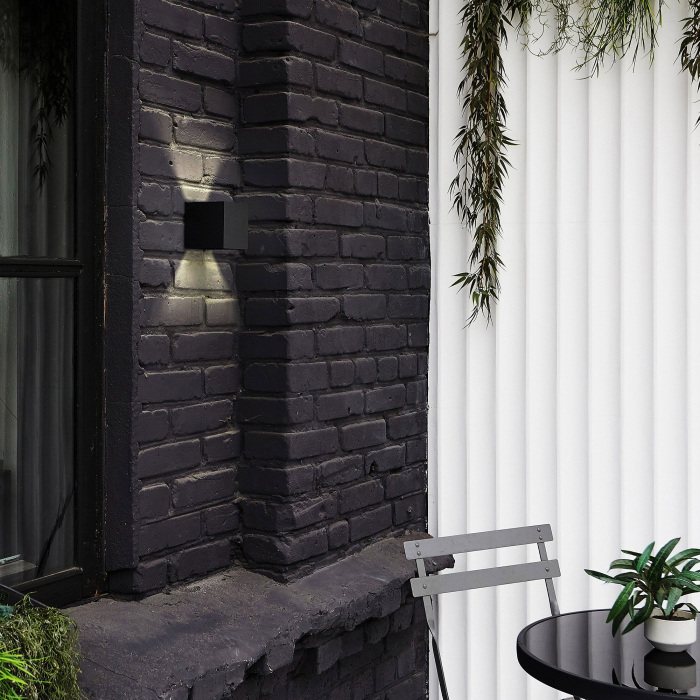 ULU-S55B-2x3W/3000K+4000K+6000K IP65 BLACK_