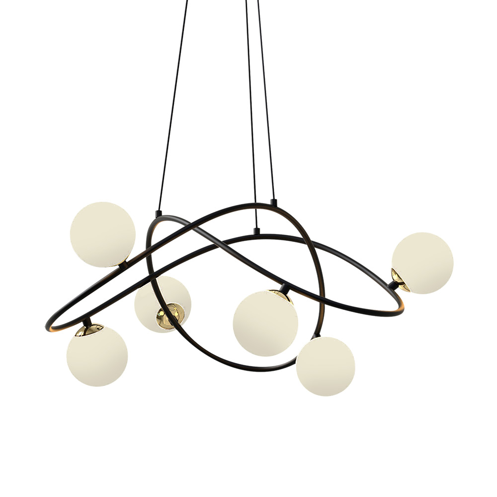 Подвесная люстра P0691 P0691-6A black Delight Collection