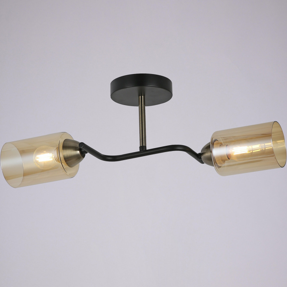 Потолочная люстра  IL8148-2COU-79 BK BR Bice ILLUMICO