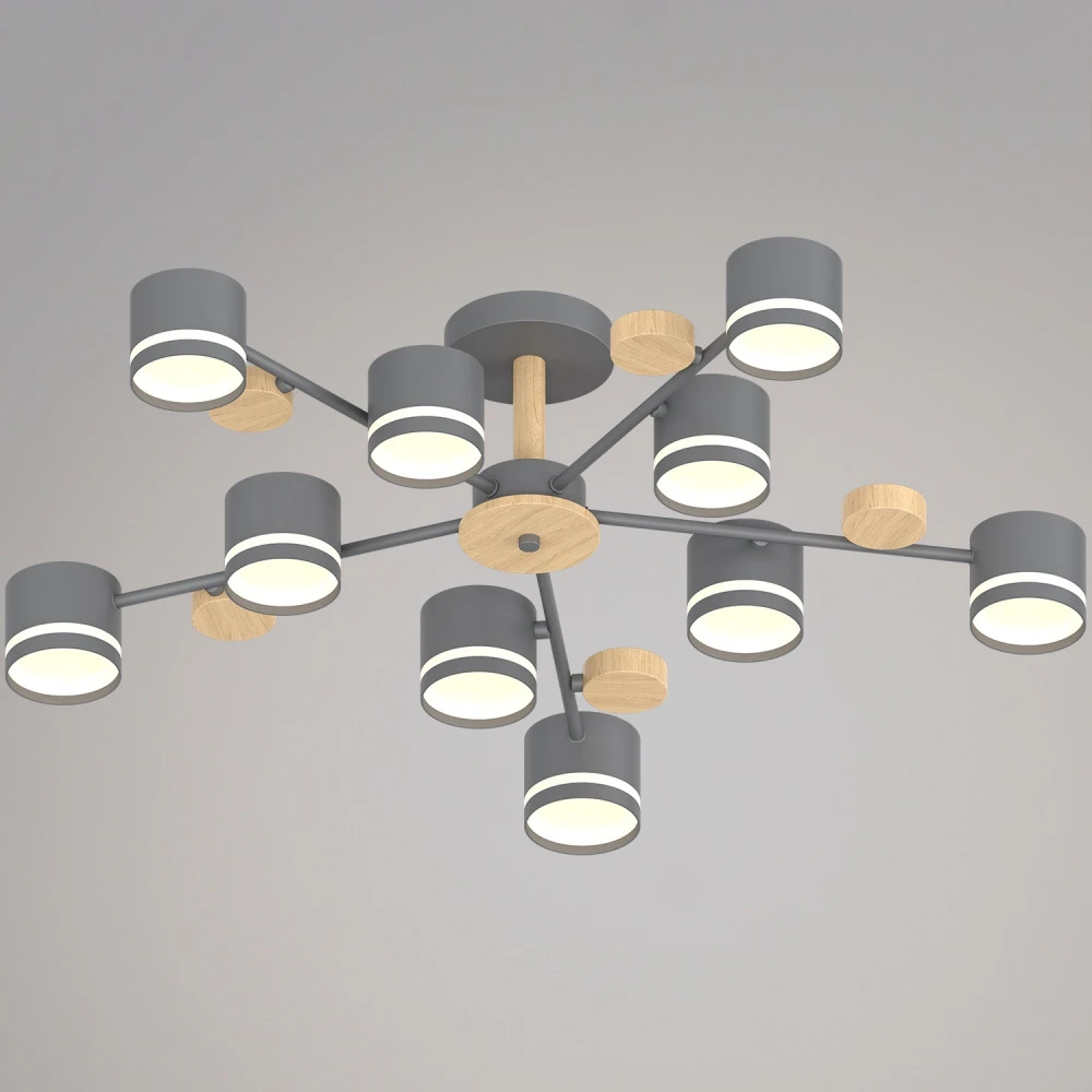 68730-0.3-10 GX53 GREY+WOOD Reluce