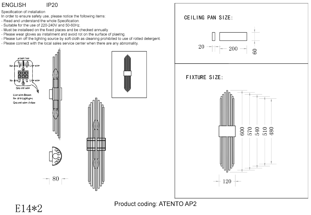 ATENTO AP2 CHROME/TRANSPARENTE_